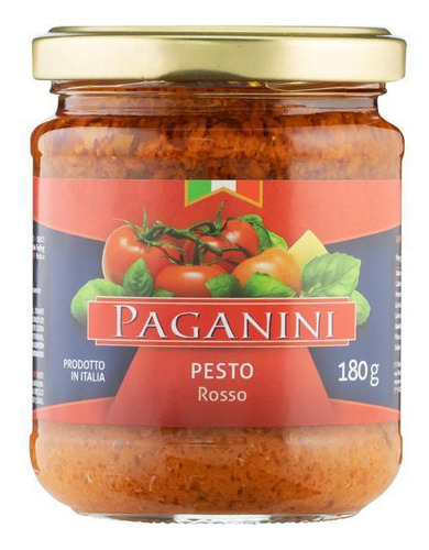 Molho Pesto Rosso Paganini 180g