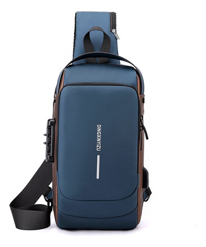 Bolsa Deportiva Antirrobo Con Carga Usb Con Cierre De Contra