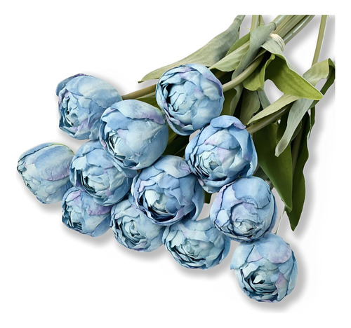 Artificial Flowers, 2 Bouquets/ 12pcs Artificial Tulips