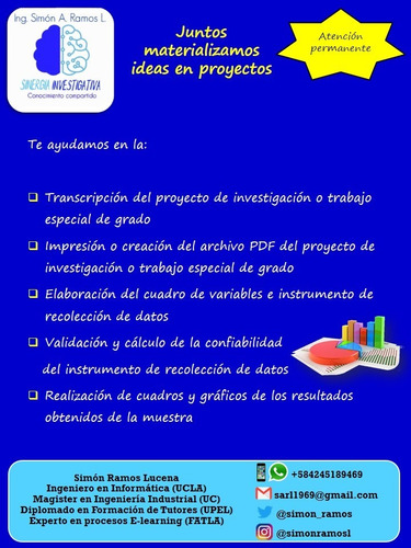 Imagen 7 de 8 de Tesis Y Trabajos De Grado: Somos Sinergia Investigativa