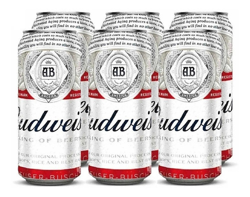 Imagen 1 de 10 de Budweiser . Cerveza . 473ml X 6 - Tomate Algo® -