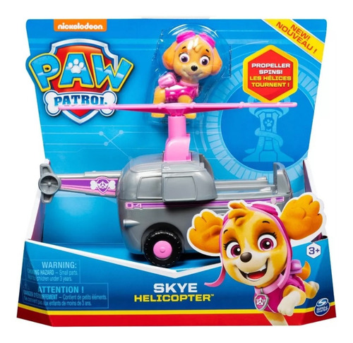 Auto Skye Paw Patrol Y Su Figura Patrulla Canina Original