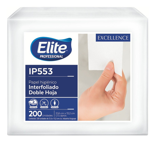 Imagen 1 de 3 de Papel Higienico Interfoliado Doble Hoja 200 Unidades X 32