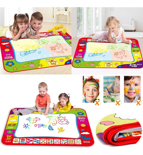 Tapete Estera De Dibujo Agua Tablero Mágico Doodle Mat - Xl