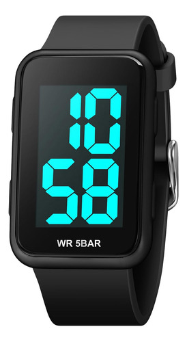 Reloj Digital Led Grande Para Hombre Reloj Deportivo Rectang