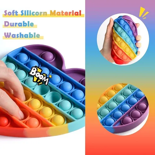Push Pop Fidget Juguete Antiestrés Ansiedad Autismo Silicona