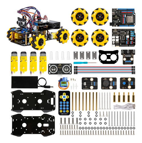 Kit Robô Avançado Educacional Tutoriais Esp32 Wifi App Nfe