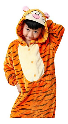 Pijama Mameluco Disfraz Kigurumi Tiguer/tigre/tigger Niño