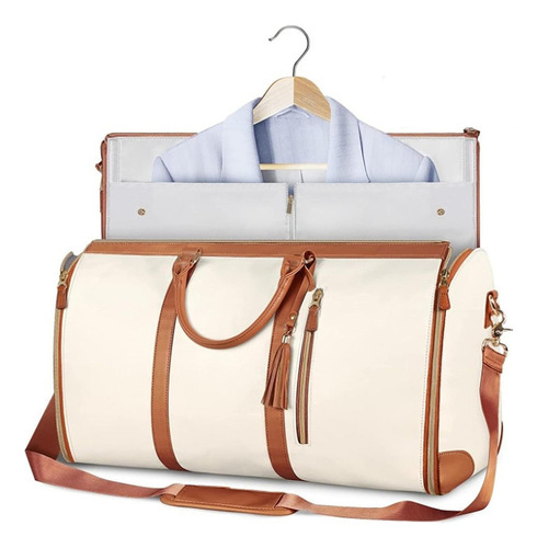 Bolso De Mano Para Ropa, Bolsa De Lona Grande De Cuero Para