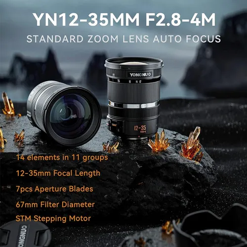 ~? Yongnuo Yn12-35mm F2.8-4m Lente Zoom Estándar, Enfoque Au
