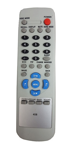 Control Remoto 408 Para Sanyo Noblex Philco Jxmt Jxmtl Vizon