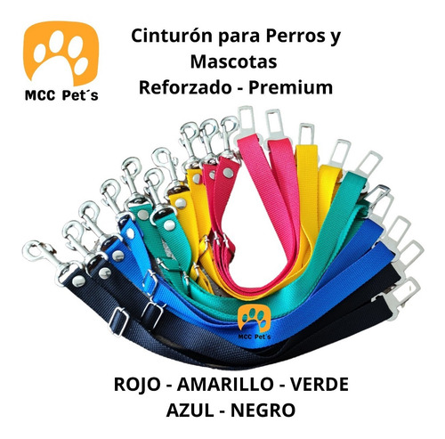 Imagen 2 de 4 de Cinturón De Seguridad Mascotas - Reforzado Reglamentario!