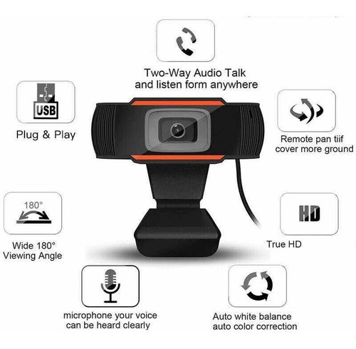 Webcam 1080p Com Áudio Embutido
