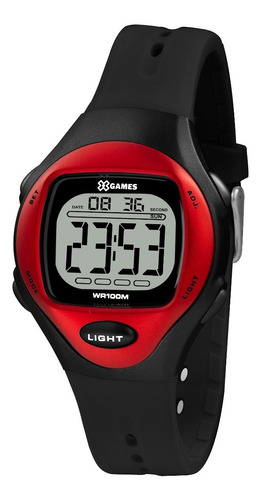 Relógio Digital Esportivo Cronometro Alarme Luz Original Cor da correia Preto Cor do bisel Preto Cor do fundo Cinza