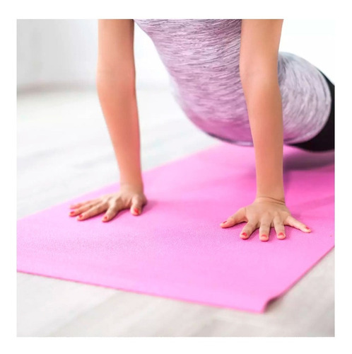 Imagen 6 de 10 de Colchoneta Mat 8 Mm Para Yoga Pilates Fitness Pvc Alfombra