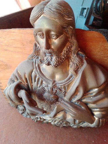 Figura Bronce Sagrado Corazón De Jesús