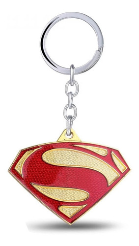 Llavero Super Man Coleccionable Liga De La Justicia Metal