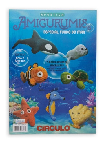 Kit 5 Apostilas Amigurumi Edições Exclusivas Círculo Crochê