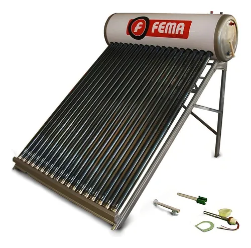 comprar Termotanque Solar Calefon Fema 200 Litros 4 O 5 Personas Color Blanco