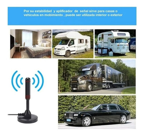 Imagen 5 de 8 de Antena Digital Para Tv Abierta Hd Canales Led O Smart Tv