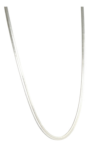 Collar Cadena De Plata Con Diseño Snake - Optica Caroli Ml21
