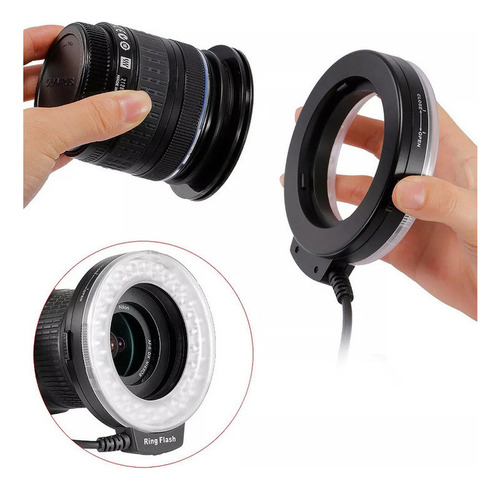 Q A Zya - Set De Flash Neewer Macro Ring Para Canon Nikon.