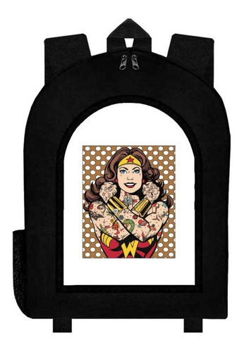 Mochila Wonder Woman Mujer Maravilla Adulto / Escolar E27