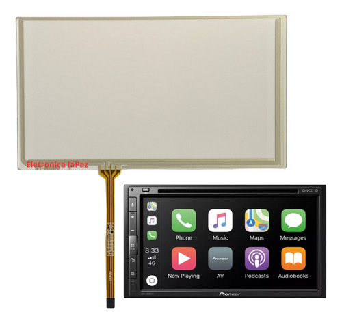 Tela Touch Screen Pioneer Avh-x8580bt E Avh-8680bt 6.9 100
