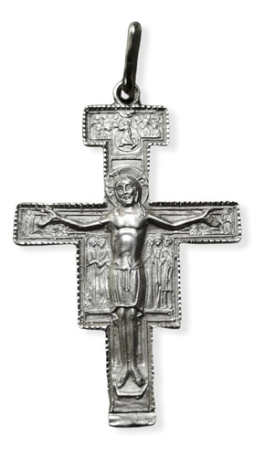 Cruz Dije Plata 925 San Damián #185 (medallas Nava) 