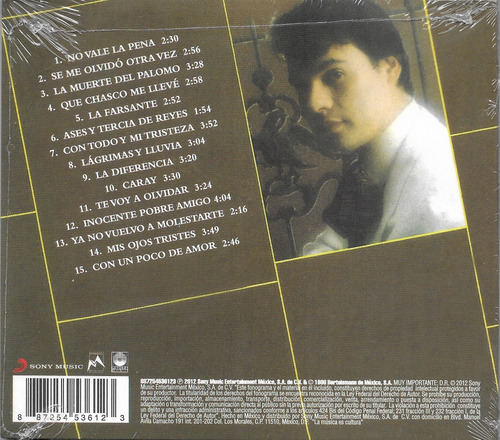 Juan Gabriel - 15 Años De Exitos Rancheros Cd Nuevo!!