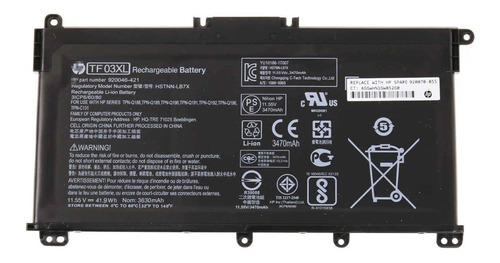 Bateria Original Hp Tf03xl 14-bp 15-cc Cd Ck 17-ar 14m-cd 