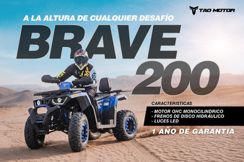 Imagen 9 de 20 de Cuatrimoto Braves 200cc Automatica Pantalla Digital