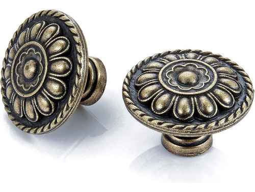 10 Tiradores De Laton Antiguo - Bronce