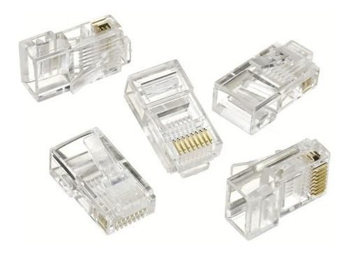 Conectores Rj45 Para Cable Utp Cat5 Bolsa 100 Unidades