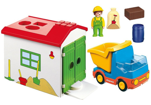 Playmobil 123 Camion Volquete Deposito Toy Pce 70184 Bigshop