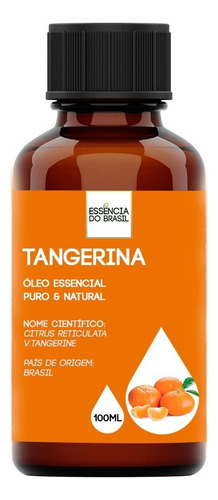 Óleo Essencial Tangerina 100ml - Puro E Natural
