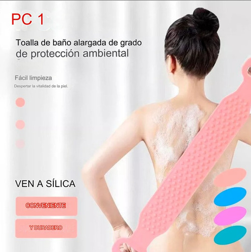 Limpiador Tira Cepillo Espalda Exfoliante De Ducha