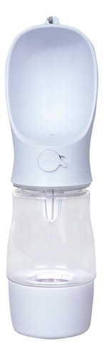 Botella Dispensadora De Agua Portátil Para Mascotas 258ml Color Blanco