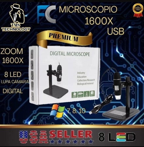 Imagen 6 de 7 de Microscopio Usb Digital 1600x