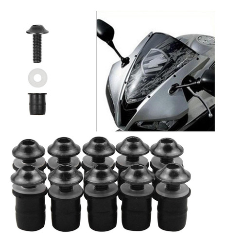 Tornillos De Carenado De Motocicleta Sujetadores De Tornillo