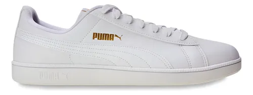 Tênis Casual Masculino E Feminino Up Puma Geométrico Branco/dourado 36 Br