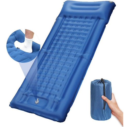 Colchoneta De Dormir Autoinflable Con Almohada, Ultraligera 