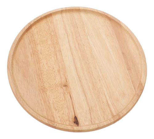 Bandeja De Servir De 30 Cm, Bandeja De Madera Redonda, Plato