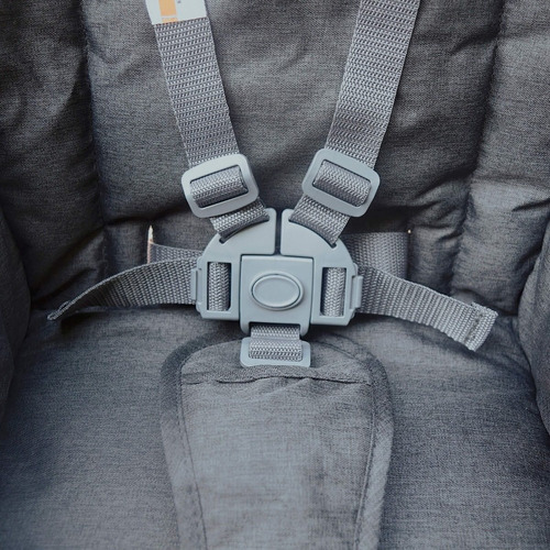 Imagen 3 de 7 de Silla De Comer Bebe Super Plegable Mega Baby Viena Nombre Del Diseño Viena Color Gris Oscuro