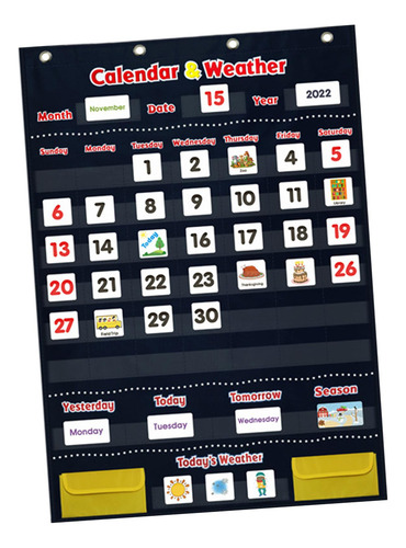 Gráfico De Bolso Do Calendário E Do Tempo Gráfico De