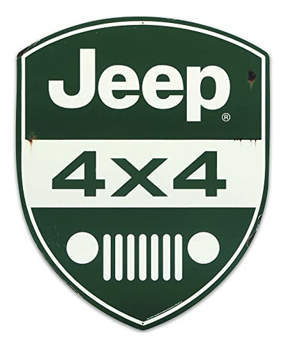 Open Road Brands  4x4 Grille Badge Metal Sign - Large Je