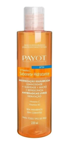 Payot Vitamina C Sabonete Hidratante Facial Detox  220ml