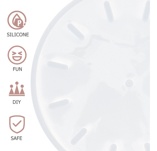 Kit De Relógio Diy Com Molde De Silicone E Fundição De Epóxi