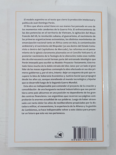 El Modelo Argentino Juan Domingo Perón Ediciones Centauro