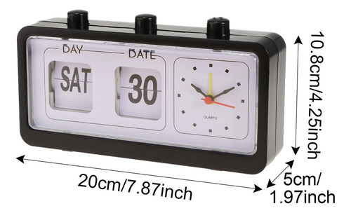 Flip Reloj B Negro B Negro 20x5x10.8cm B Negro 20x5x10.8cm